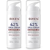 OUKEYA Urea Cream 42% Plus 2% Salicylic Acid, For Extremely Dry Skin on Heels, Elbows, Knees, 5.29 Ounce (Pack of 2)