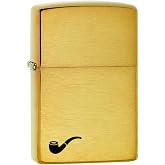 Zippo Windproof Lighter - Brushed Brass Pipe Lighter #Z5009