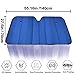 Big Hippo Car Windshield Sun Shade UV Rays Sun Visor Shade,Auto Front Car Window Shades Protector Folded Sun Shield Shade,Keeps Vehicle Cool - Blue (Size: 55.16