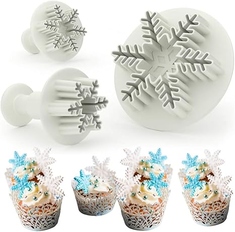 Snowflake Cookie Cutter Set Decorating Mold Shaped As Frozen