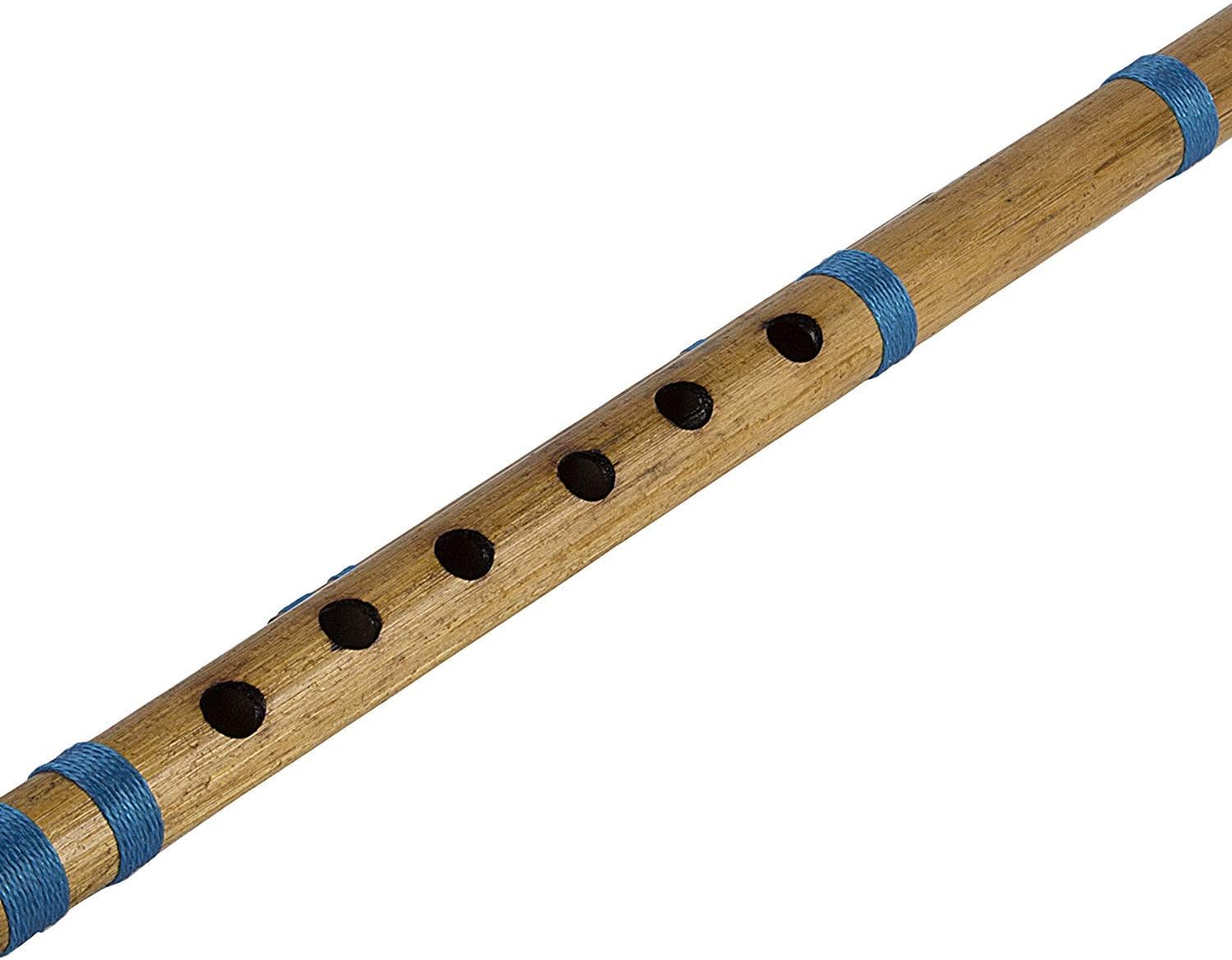 Unique Birthday Gift Ideas 13 Inch Authentic Indian Wooden Bamboo Flute in 'E' Key Fipple Woodwind Musical Instrument Recorder Traditional Bansuri Hand Crafted Novelty Gifts Men Women Kids - Image 3