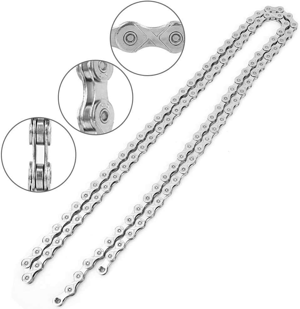 VGEBY Bicycle Chains, 116 Links 10 Speed Steel Ultra Light Bike Chain Cycling Speed Chain Accessory Bicycles And Spare Parts Ride - Image 3