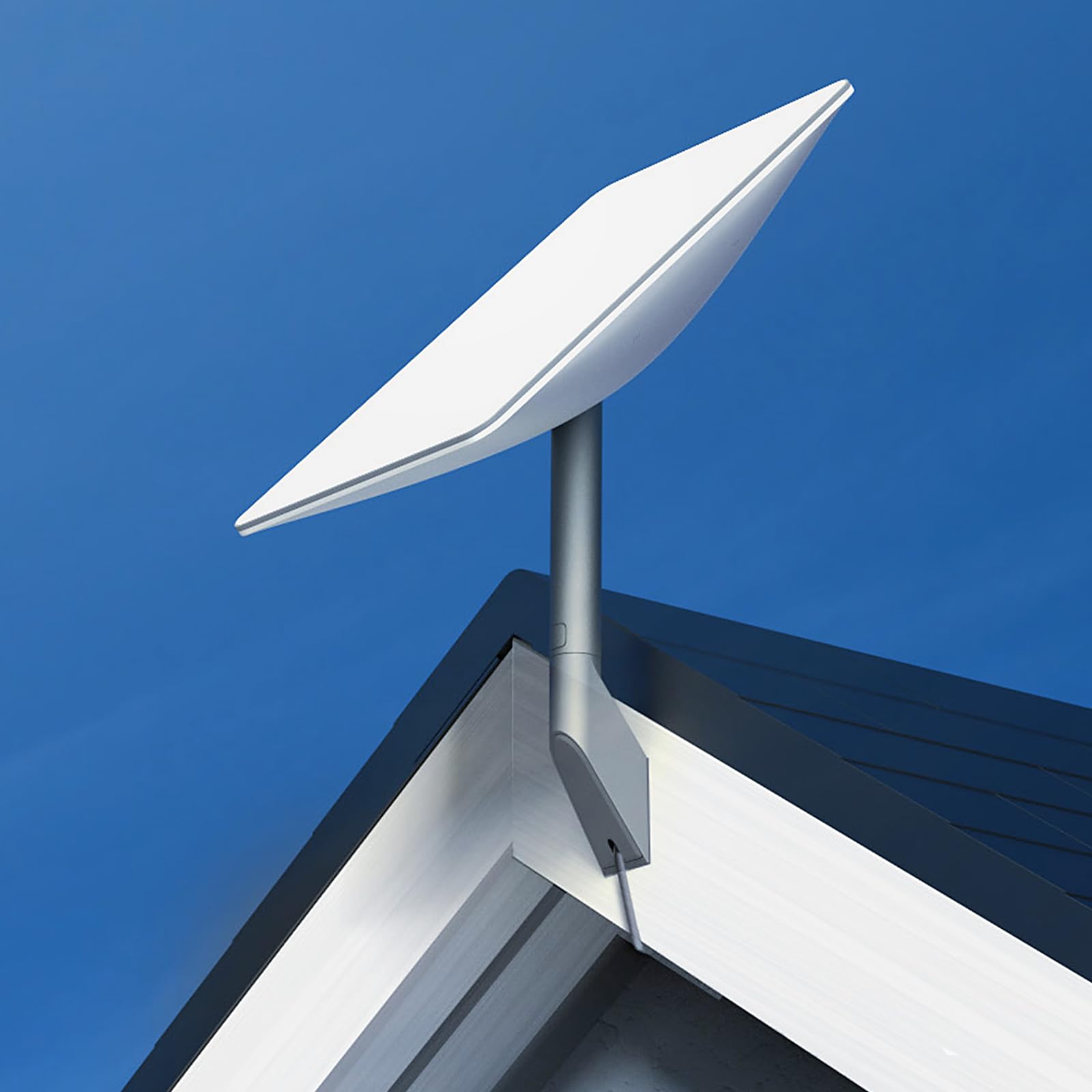 Photo 1 of Starlink V2 Gen2 Short Wall Mount, OEM Mounting Kit Suitable for Buildings with Short Eaves, Compatible with Starlink V2 (Gen 2) Dish & High Performance Starlink