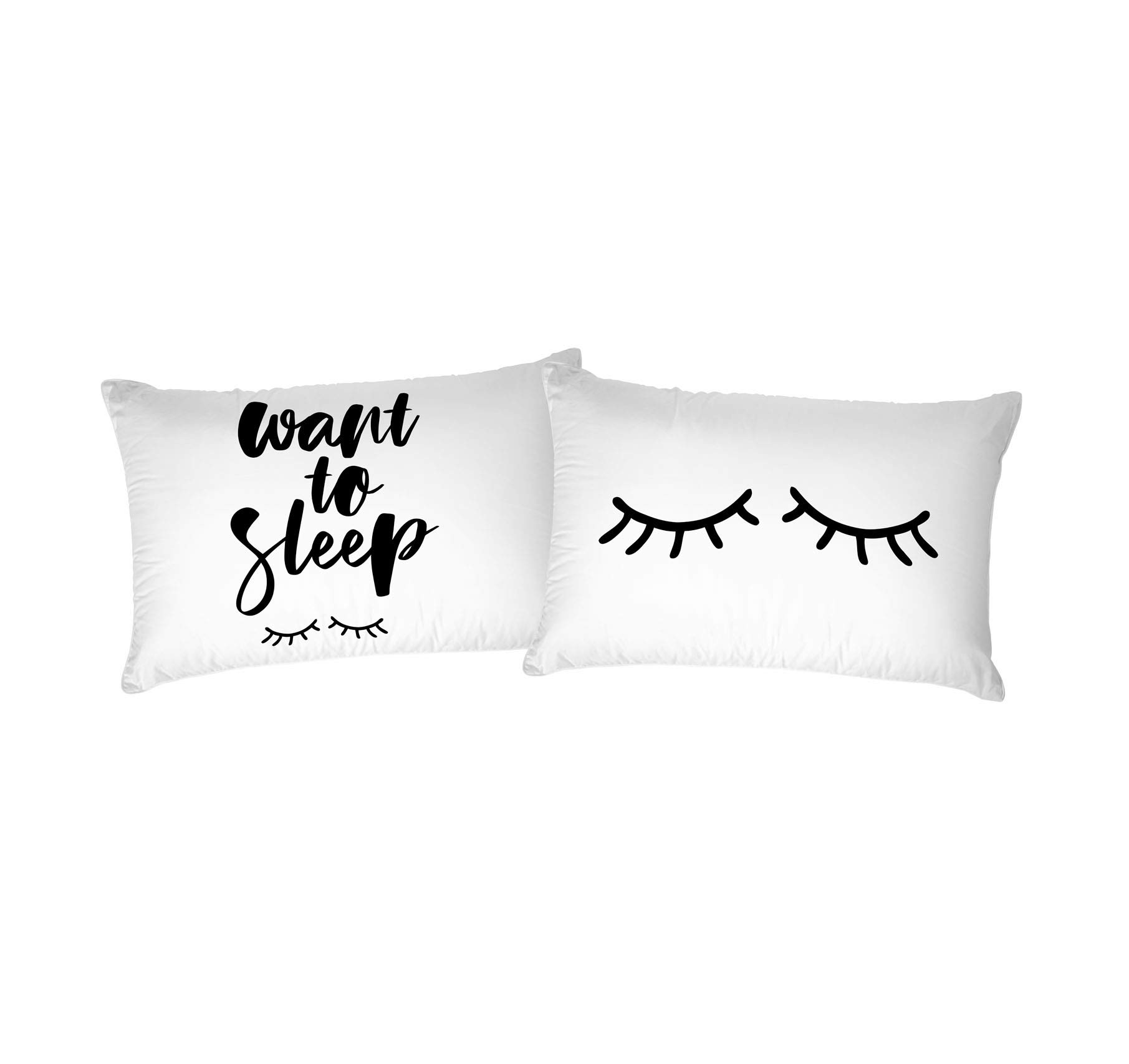 Italian Bed Linen Pair Digital Print Pillowcases, Cotton, Printed-01, 52 x 82 cm