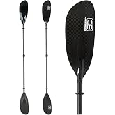 OCEANBROAD Full Carbon Fiber Adjustable Kayak Paddle, 2-Piece | with Paddle Bag and Paddle Leash