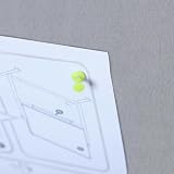 VIZ-PRO Notice Board Felt Grey 90x60cm 2 Pack Silver Aluminium Frame view 4