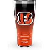 Tervis Traveler NFL Cincinnati Bengals - Ombre Triple Insulated Tumbler Travel Cup Keeps Drinks Cold & Hot, 30oz, Stainless Steel