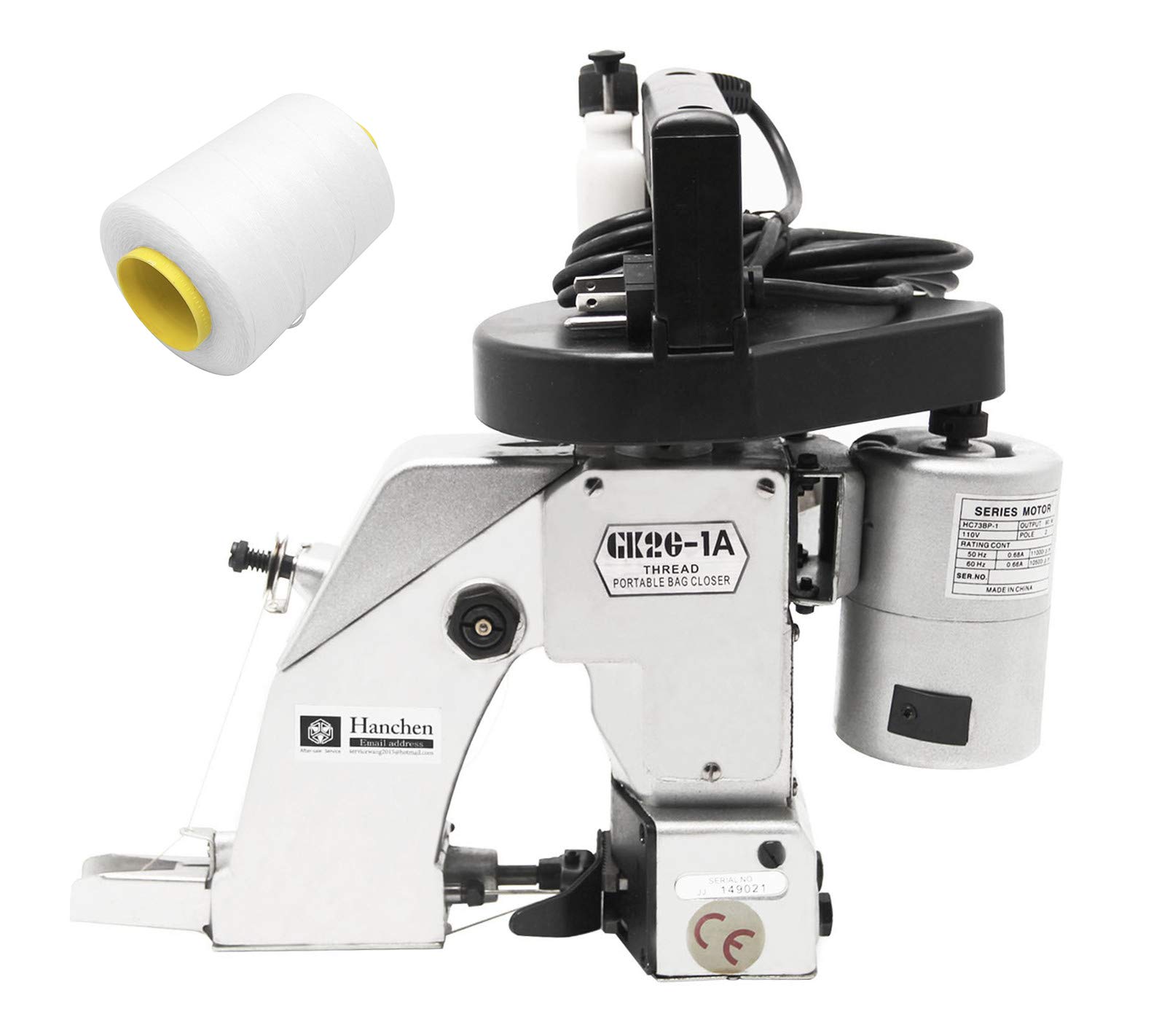 Hanchen Bag Sewing Machine Portable Bag Closer Bag Closing Machine 1 Year Warranty Automatic Woven Bag Packing Machine For Woven Bag/Snakeskin Bag/Sack