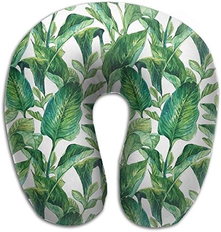 New Leaf Holiday Island Hawaiian Banana 3D Printed Travel Pillow,Master Neck Pillow,a Memory Foam Pillow That Provides Relief And Support For Travel, Home, Neck Pain