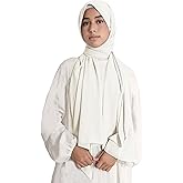 Lina & Lily Medina Silk Hijab Head Scarf Shawl Wrap for Muslim Women Non-see-through Non-slip