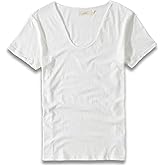 Zecmos Men V Neck Slim Fit 100 Cotton T-Shirt Basic T Shirts Casual