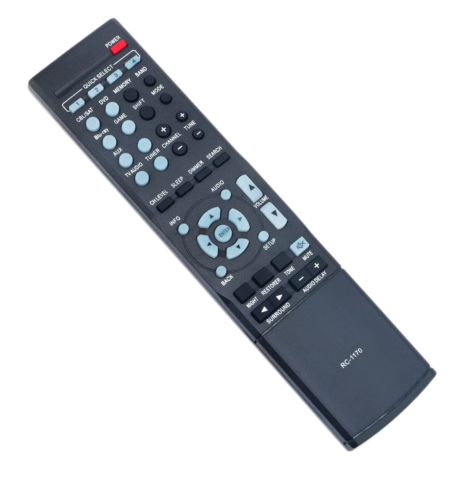 AULCMEET RC-1170 RC1170Replaced Remote Control fit for Denon AV Receiver syestem AVR-1513 DHT-1513BA AVR1513 DHT1513BA
