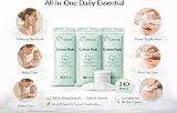 1ABOVE 240-Pack Round Cotton Wool Pads Pure Cotton Soft Facial Pads view 6