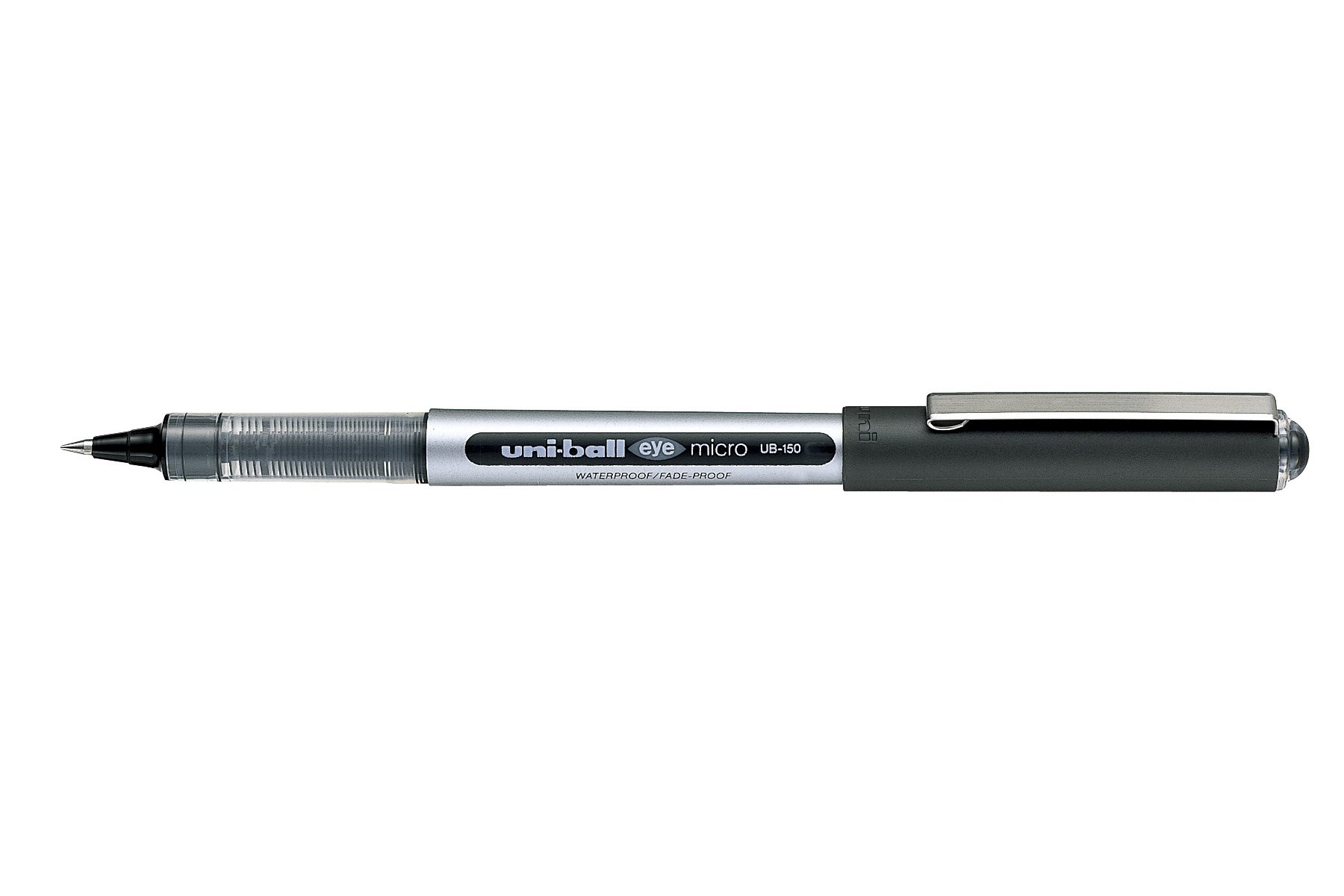 UNI-BALL EYE UB-150 BLACK [Pack of 3] MICRO 0.5mm TIP ROLLERBALL PEN