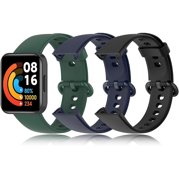 Kwmobile 2x Cinturino In TPU E Silicone Con Fibbia Per Xiaomi Redmi Smart Band - Nuovo