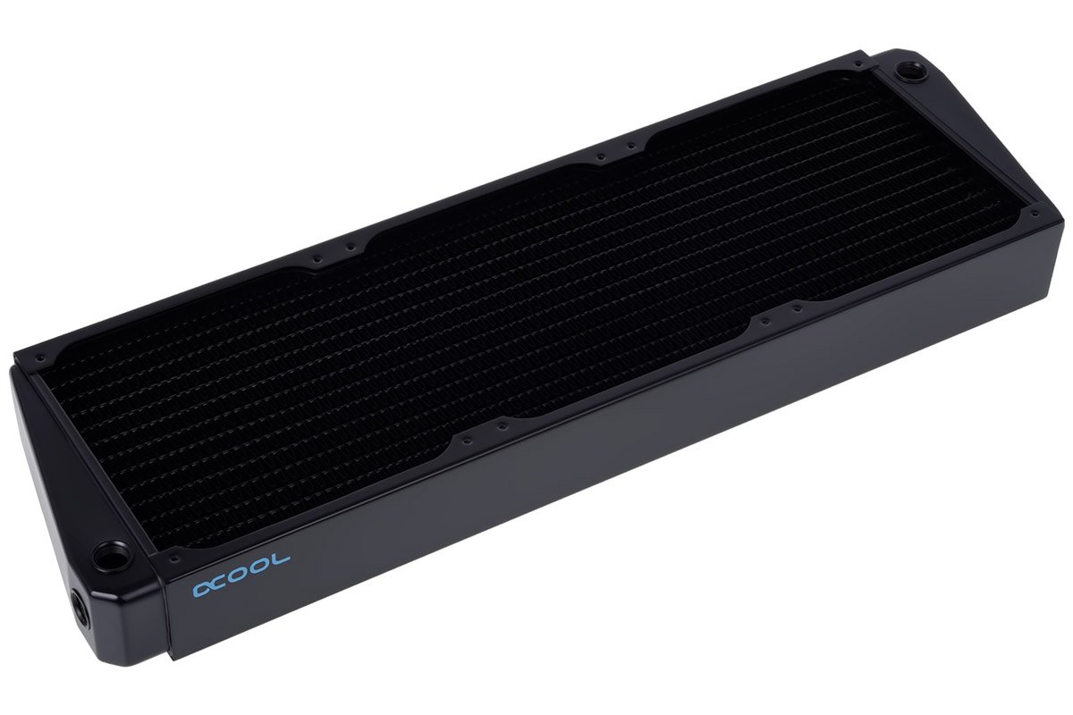 Alphacool NexXxoS XT45 Full Copper Flow Universal Radiator Fan Refoidisseurs and Radiator Universal, heaters, 14 cm, Black Steel, Brass, Copper, 144 mm)