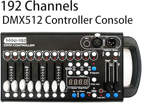 Amazon Com Dmx Controller 192 Ch Dmx 512 Controller Lighting For Stage Lights Dj Lights Par Lights Moving Head Lights Pubs Disco Everything Else