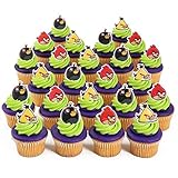 Angry Birds Cupcake Rings - 24 ct