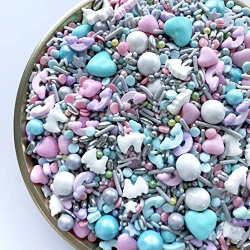 Sprinkles | Unicorn Dreams Sprinkle Mix | Confetti Sprinkles | Cake Sprinkles | Metallic Sprinkles | Sprinkle Mixes | Rainbow Sprinkles (7 ounce bag)