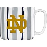 Logo Brands NCAA 16 oz Brushstroke Coffee Mug – Hand Painted Team Color Stripe Vintage Design - Large Cup Capacity With Durable Ceramic Build