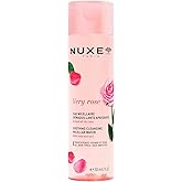 Nuxe Very Rose 3-in-1 Micellar Water, Soothing Facial Cleanser and Makeup Remover, with Rose Extract for Face & Eyes, 6.7 Fl Oz