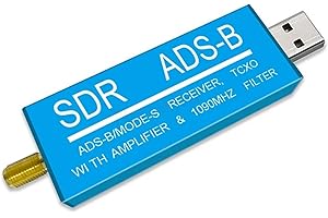 RTL2832U ADS-B Mode-S USB SDR TV Receiver Built-in RF Amplifier 1090MHz Bandpass Filter Radio SDR Band TV Scanner Tuner Stick