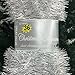 36 FT Christmas Garland Classic Christmas Decorations, Silver/White