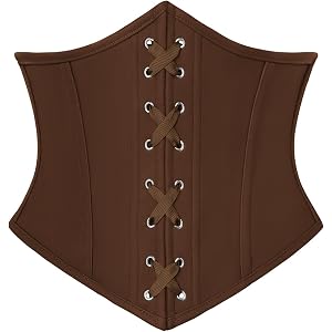 Scarlet Darkness Women Corset Belt Renaissance Pirate Underbust Corsets | Boned Support, Lace-up, for Ren Faire, Cosplay, Hal
