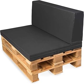 Texdeko Palettenkissen Mit Ruckenlehne Palettensofa Palettenpolster Matratzenkissen 120x80x8cm Indoor Outdoor Fur Europalette Anthrazit Mit Wasserabweisendem Bezug Amazon De Kuche Haushalt