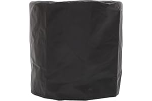 Veemoon Waterproof Patio Furniture Cover for Small round Tea Table 47x45cm Black 190t Silver Coated