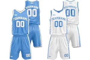 Custom Reversible Basketball Jersey for Men Women Adult Youth Print Name Number Logo