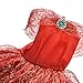 1pcs Fashion Dolls dresses Wedding Trailing Skirt Dress doll clothes Red