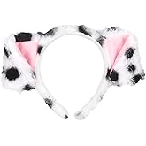 Cat Ears Headband Animal Fox Ears Hairband with Bells, Halloween Cat Costume Faux Fur Ears Headbands Hair Accessories Women