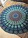 Popular Handicrafts Round Tapestry Wall Hanging Ombre Hippie Mandala Bohemian Hippy Intricate Indian Tapestries Tablecloth 70 Inches,(178cm) Navy Blue
