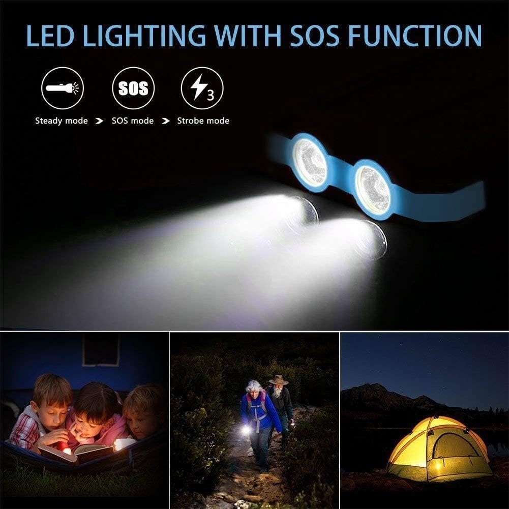 Solar Charger 20000mAh YOESOID Portable Outdoor Waterproof Solar Power Bank Camping External Battery Packs with Dual USB Output 2 Led Light Flashlight Compatible Most Smart Phones and Tablets: Home Audio & Theater