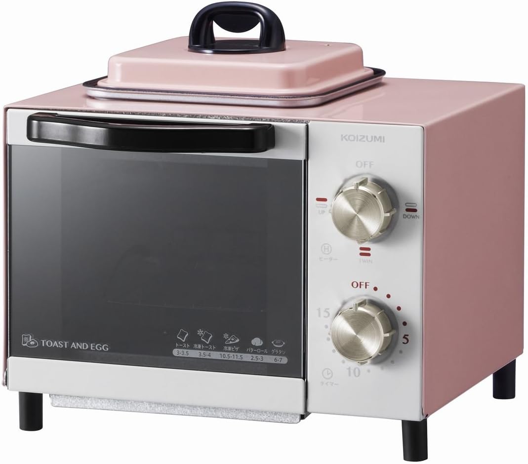 KOIZUMI Toaster oven With fried eggs function KOS-0703 (Pink)