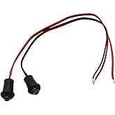 TAKPART 12v Car Theft Deterrent Light Red LED Flashing Dummy Alarm Warning Security Light