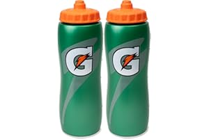 Squeeze Water Sports Bottle - Pack of 2 - New Easy Grip Design