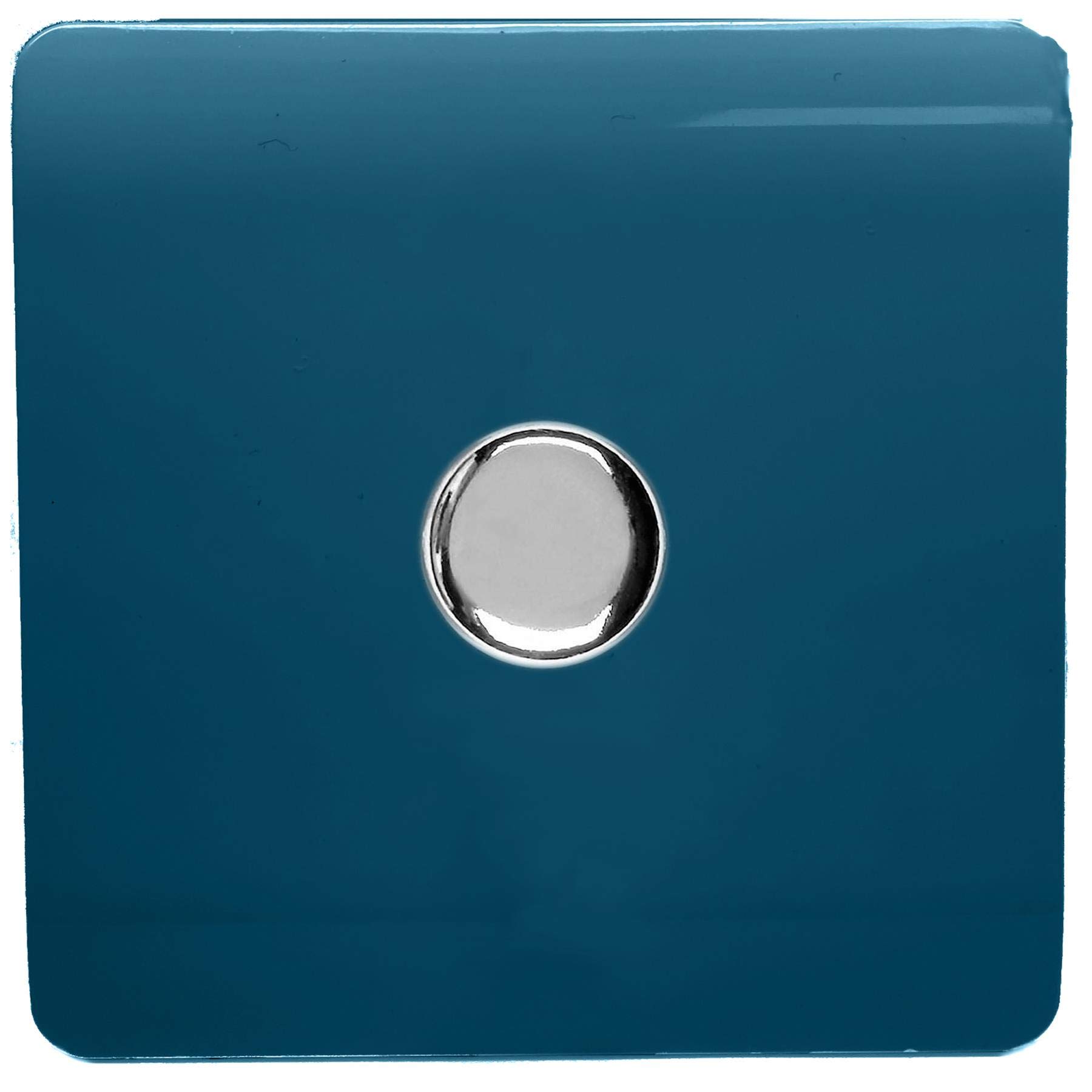 Trendi Artistic Modern Glossy Tactile 1 Gang 2 Way 120w LED Dimmer switch Midnight Blue
