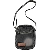 Women's Small Denim Crossbody Bag,Vintage Jean Purse with Adjustable Strap for Women,Lightweight Y2k Preppy Shoulder Handbag