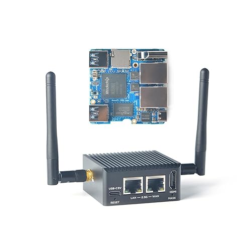 youyeetoo NanoPi R5C Mini Router with Metal Case, RK3568 Development ...