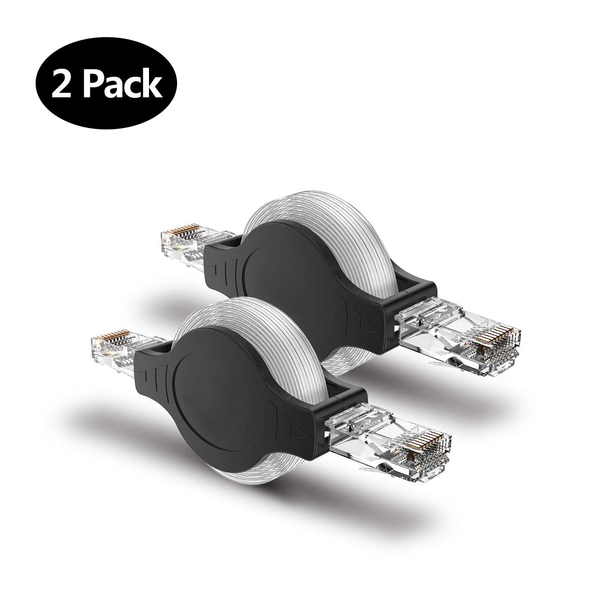 High Speed Retractable 1.5m Cat5 Cat6 Rj45 LAN Flexible