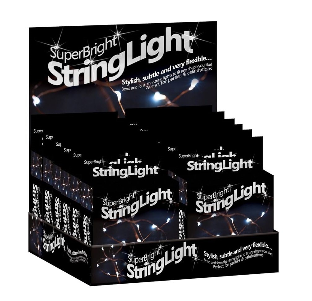 Funtime Gifts Super Bright LED String Lights, Copper, White