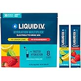 Liquid I.V. Hydration Multiplier Electrolyte Drink Mix, Variety, 0.56 Oz, 30 Ct