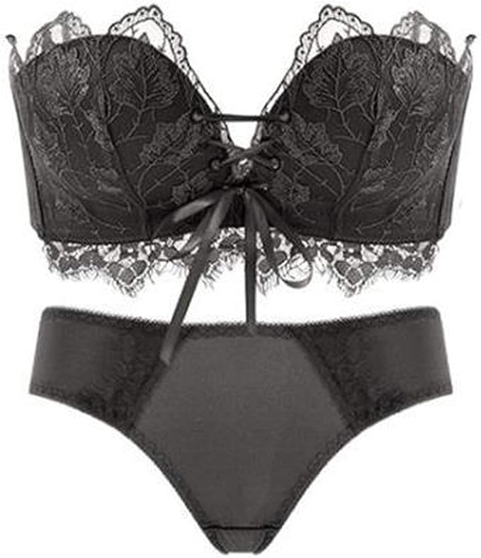 Fannyfuny Reggiseno Imbottito Push-Up Regolabile, Reggiseni Spalline Larghe Reggiseno Aderente Donna Reggiseno Morbido Senza Ferretto Donna Reggiseno Push Up, Pizzo Senza Ferretto