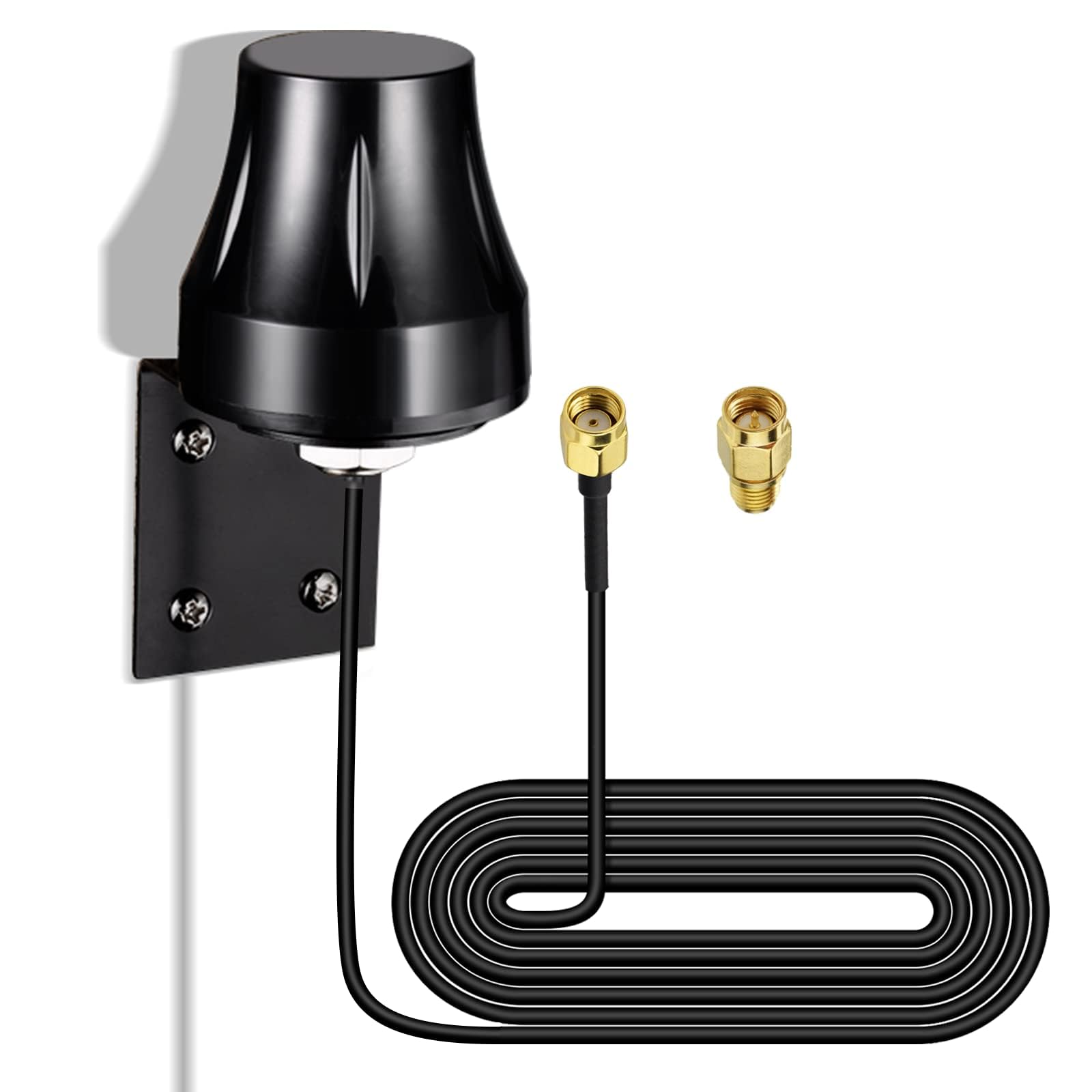 Bingfu Outdoor WiFi Aerial DualBand 2.4GHz 5.8GHz Wall Mount MIMO RP-SMA & SMA Male WiFi Antenna Replacemet for Router,USB Adapter, Range Extender Gateway, Video Surveillance Monitor,Smart Home Energy