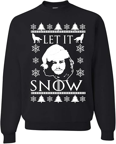 let it snow santa christmas sweater