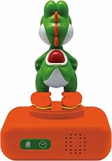 Lexibook Super Mario Yoshi Nightlight Alarm Clock LCD Backlit Snooze view 2
