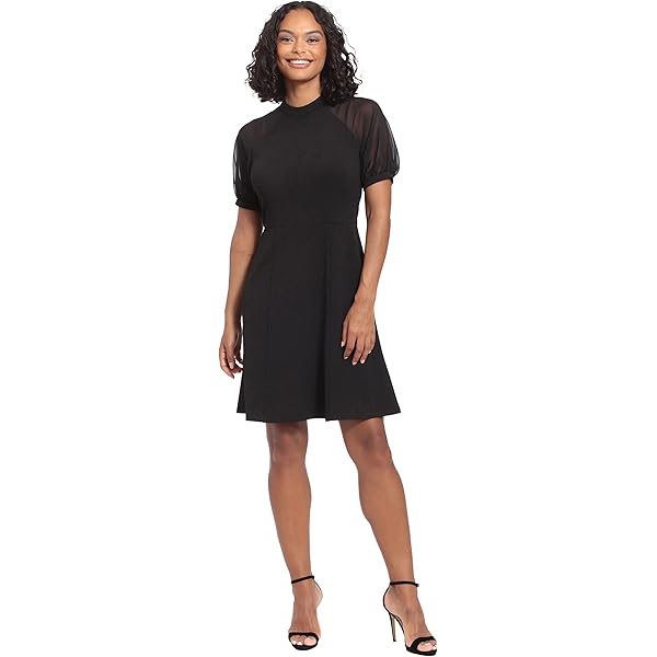 open lace back dress Dress the Population Women's Gloria Pinstripe, Midi, Sheath, V-Neck Dress,  Black Multi, X-Small at Amazon Women's Clothing store