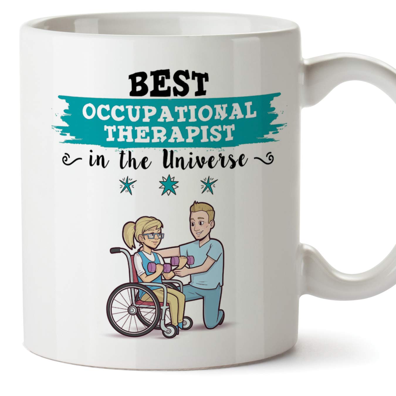 MUGFFINS Occupational Therapist Original Mug Cup Perfect Present - This Mug Belongs to The Best Occupational Therapist in The Universe - 11 oz Ceramic